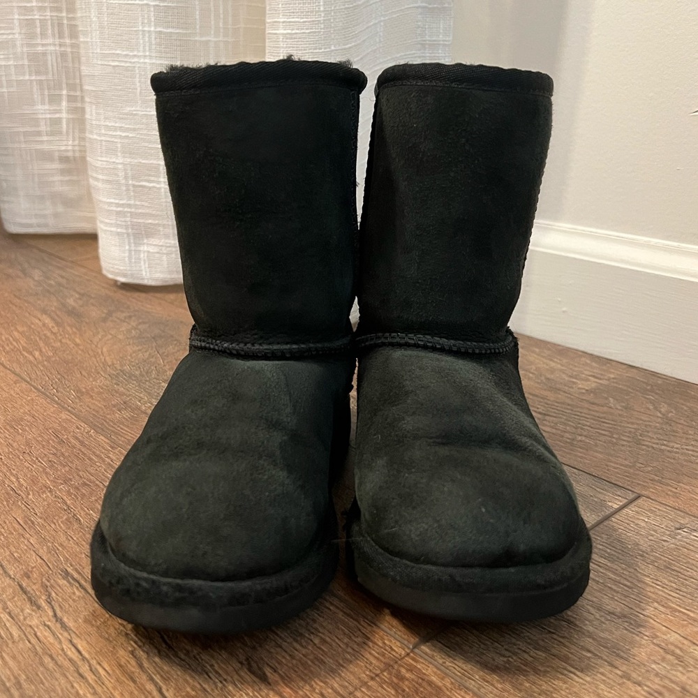 kids black ugg boots - classic, size 13